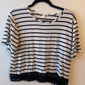 striped crop top